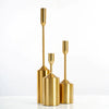 Gold Plated Candle Holder Set