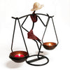 Carrying Girl Romantic Candle Holder